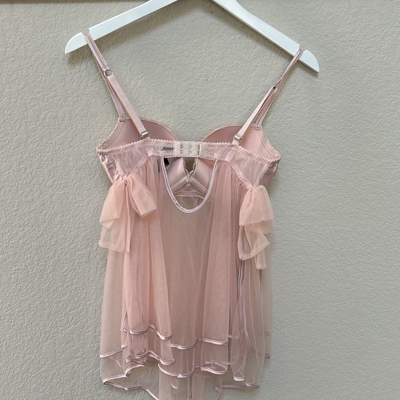 Victorias Secret Blush Babydoll Lingerie - Picture 5 of 8
